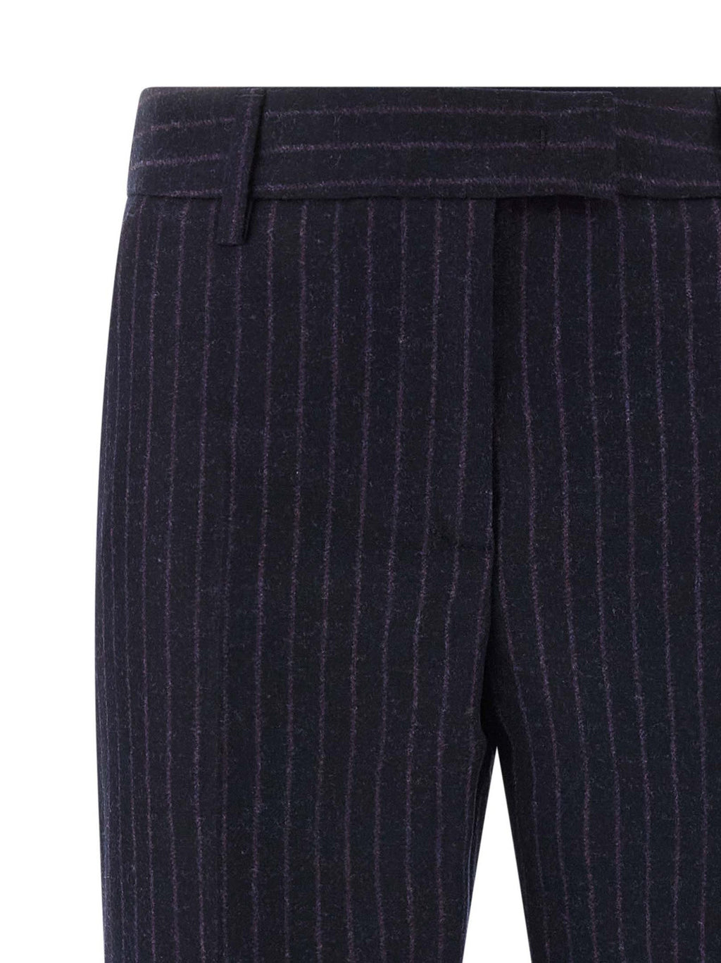 Alberto Biani Blue Virgin Wool Dress Pants