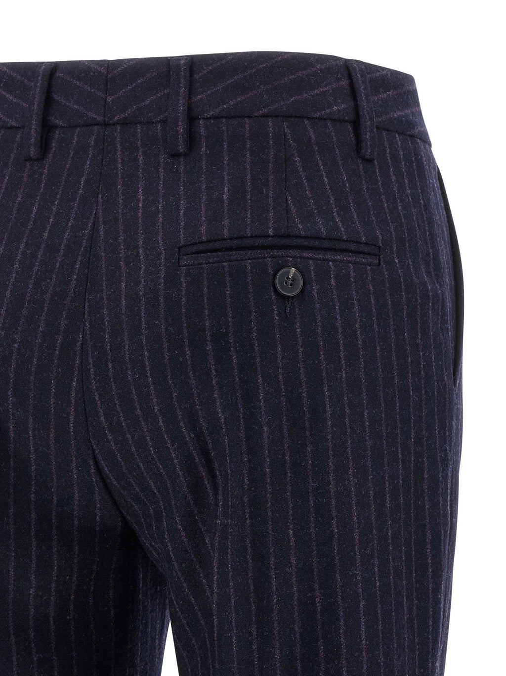 Alberto Biani Blue Virgin Wool Dress Pants