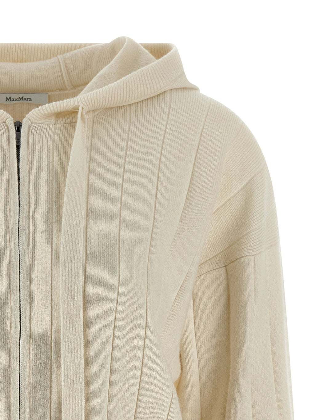 Max Mara White Cashmere Cardigan