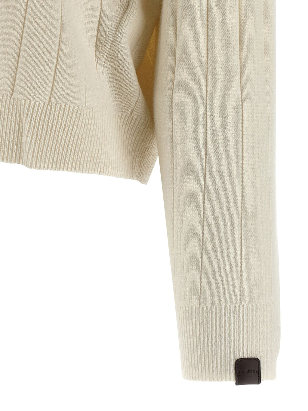 Max Mara White Cashmere Cardigan