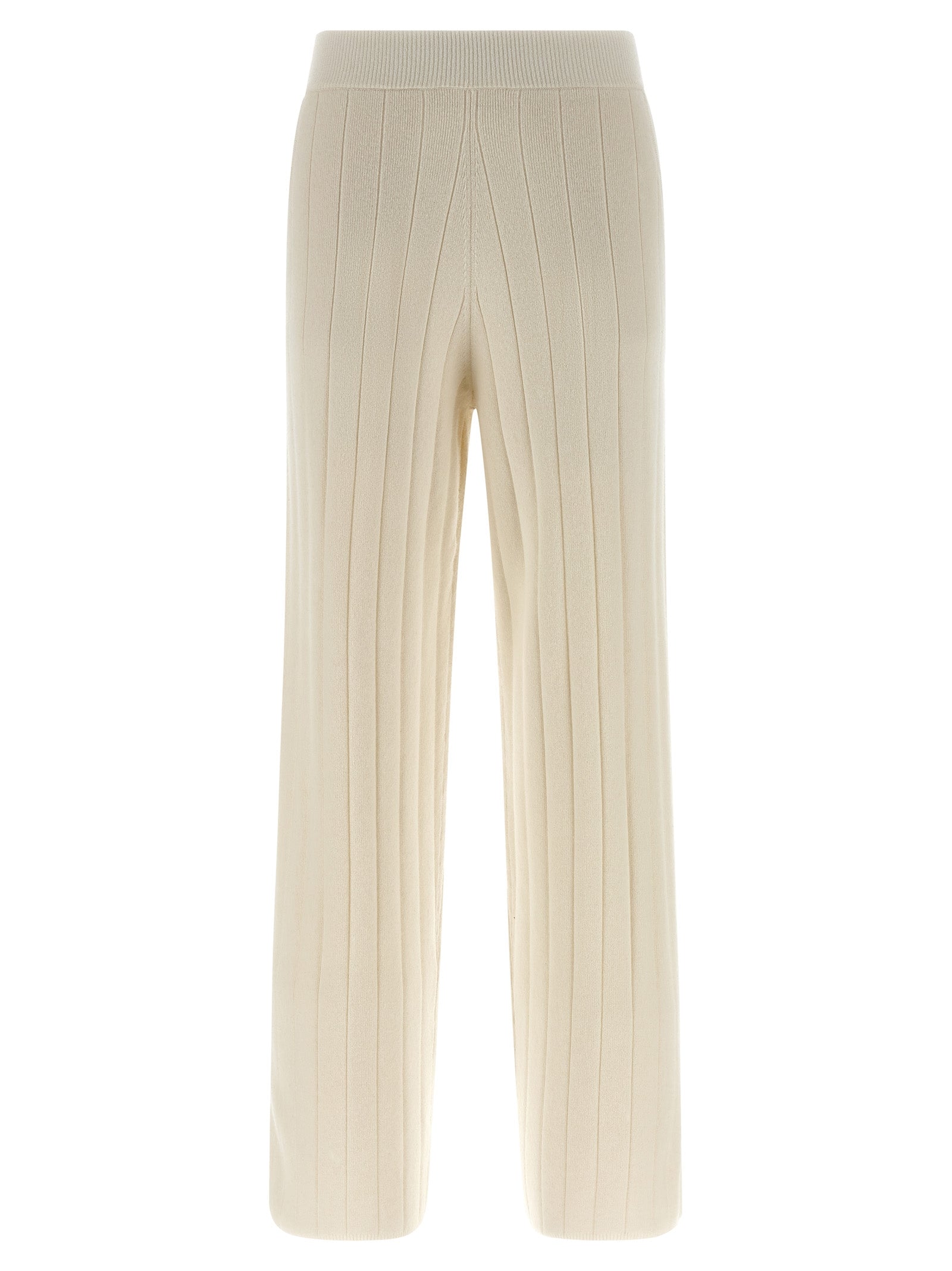 Max Mara White Cashmere Joggers (Workout Pants)