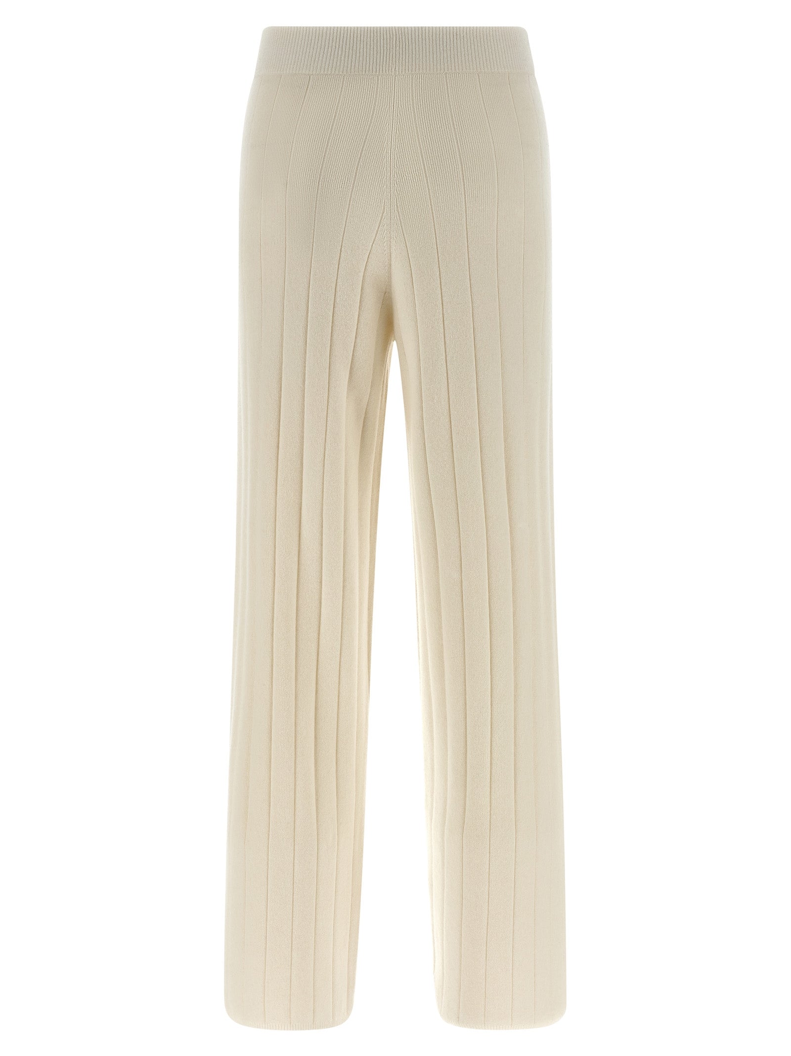 Max Mara White Cashmere Joggers (Workout Pants)