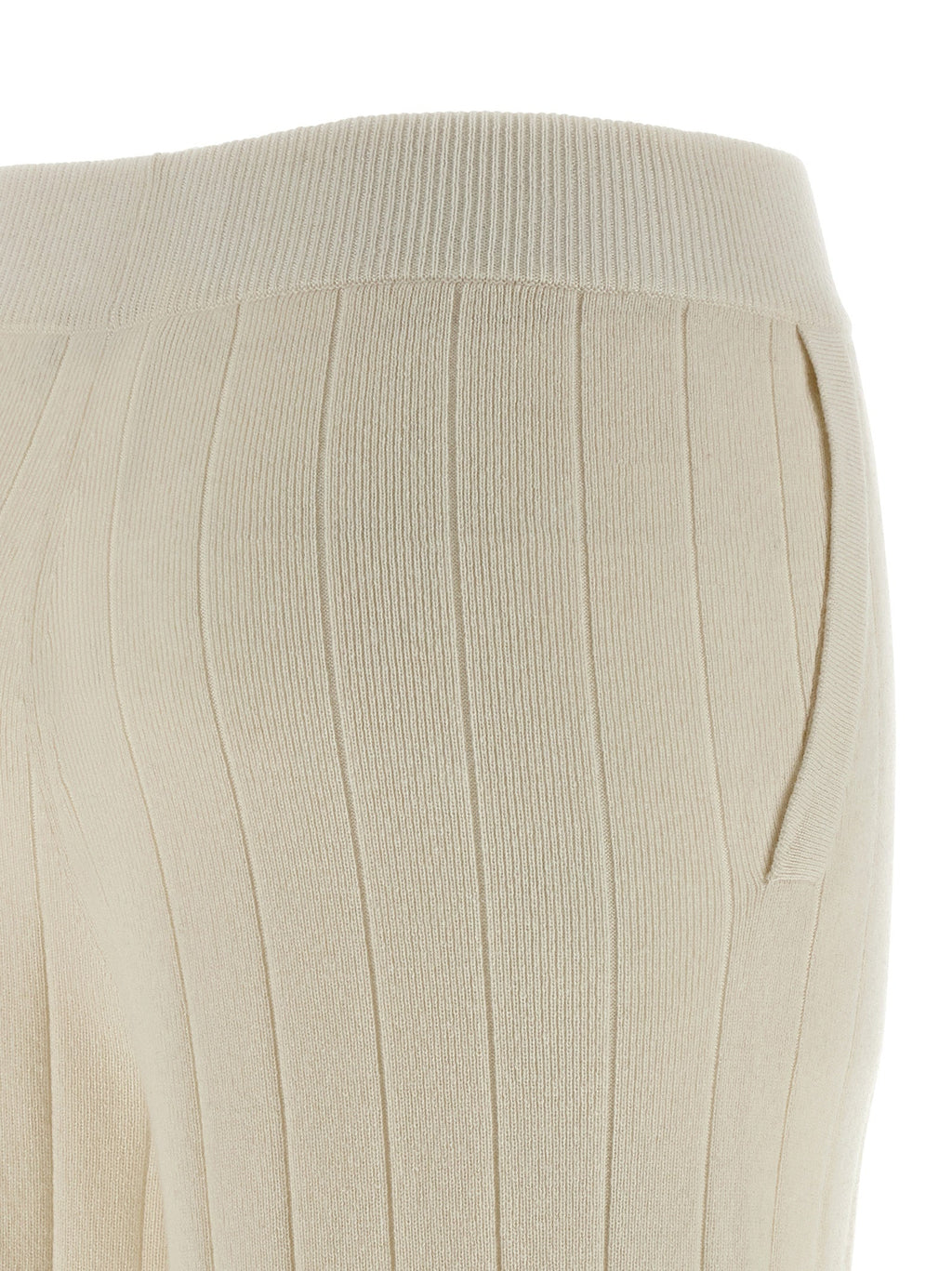 Max Mara White Cashmere Joggers (Workout Pants)
