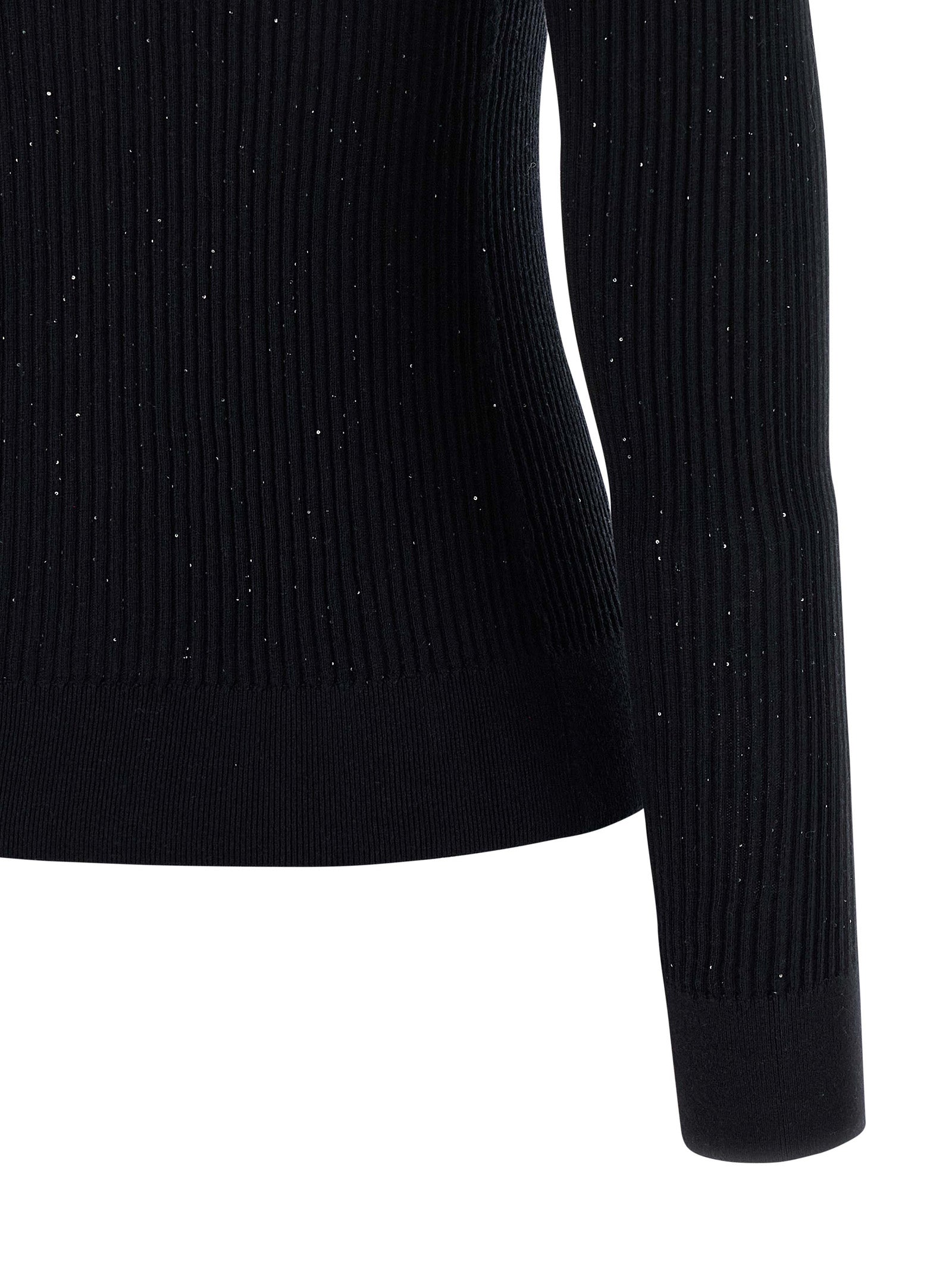 Max Mara Black Silk Cardigan