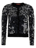 Max Mara Black Virgin Wool Cardigan
