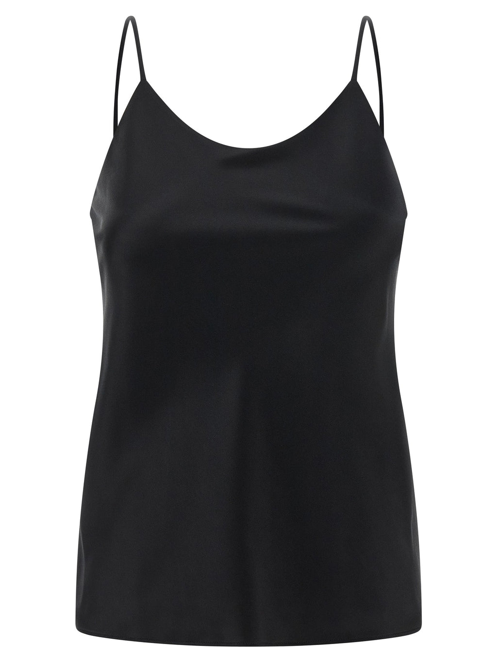 Max Mara Black Silk Tank Tops