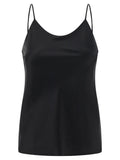 Max Mara Black Silk Tank Tops