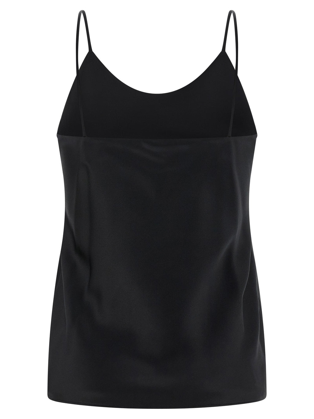 Max Mara Black Silk Tank Tops