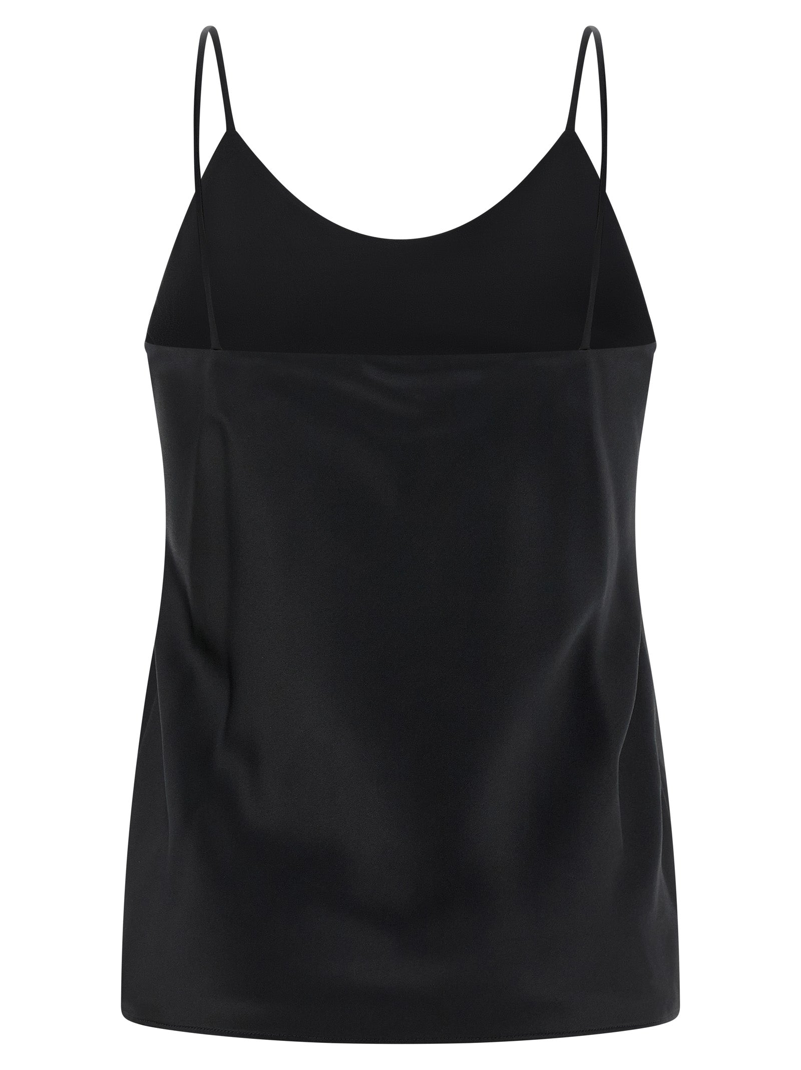 Max Mara Black Silk Tank Tops