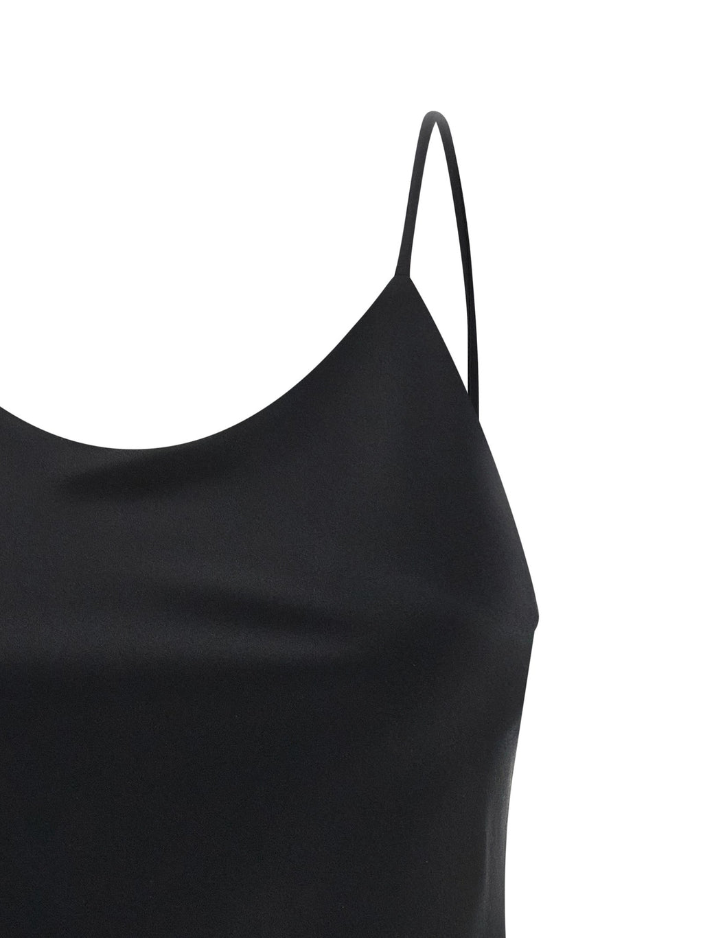 Max Mara Black Silk Tank Tops