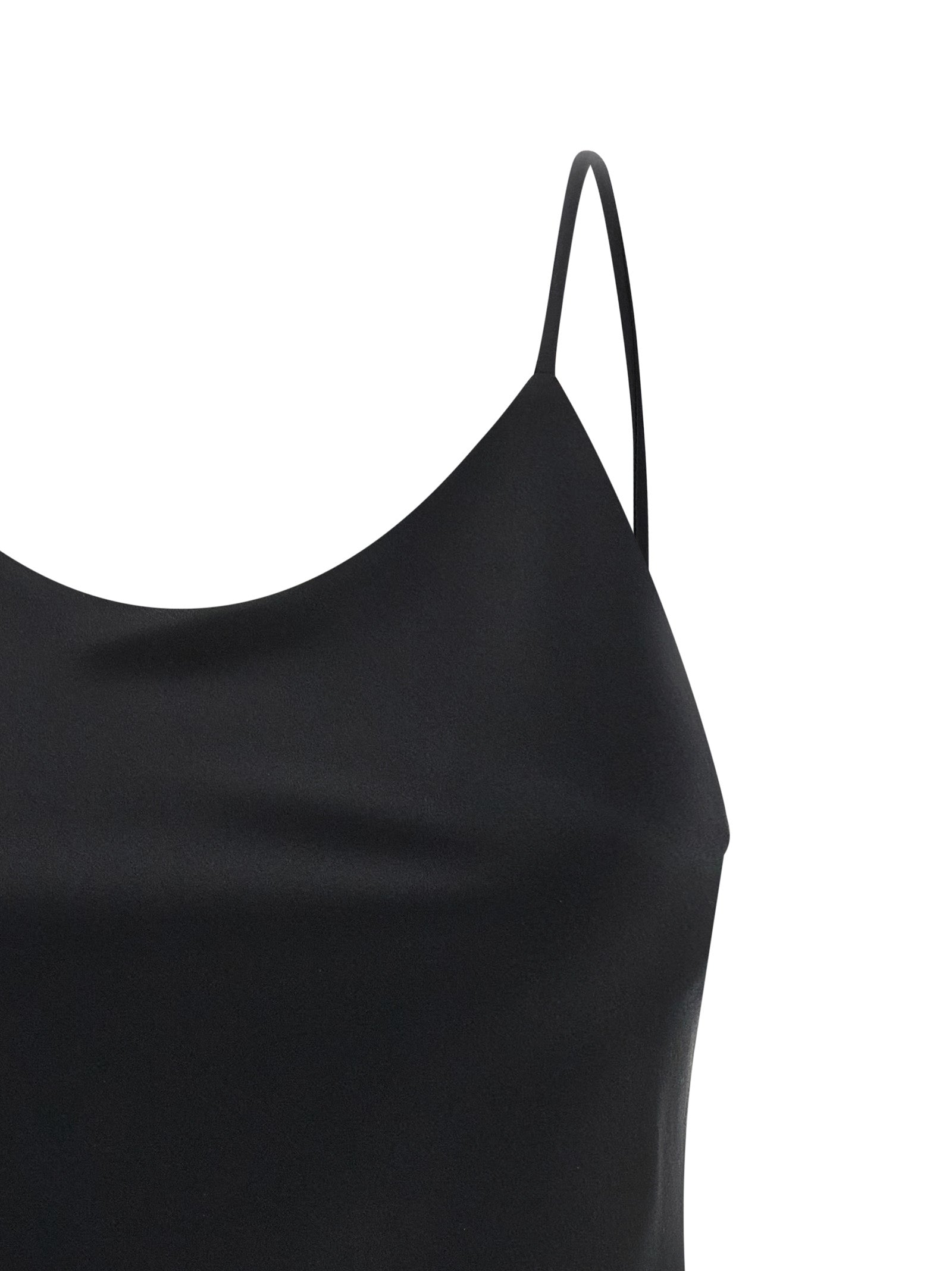 Max Mara Black Silk Tank Tops