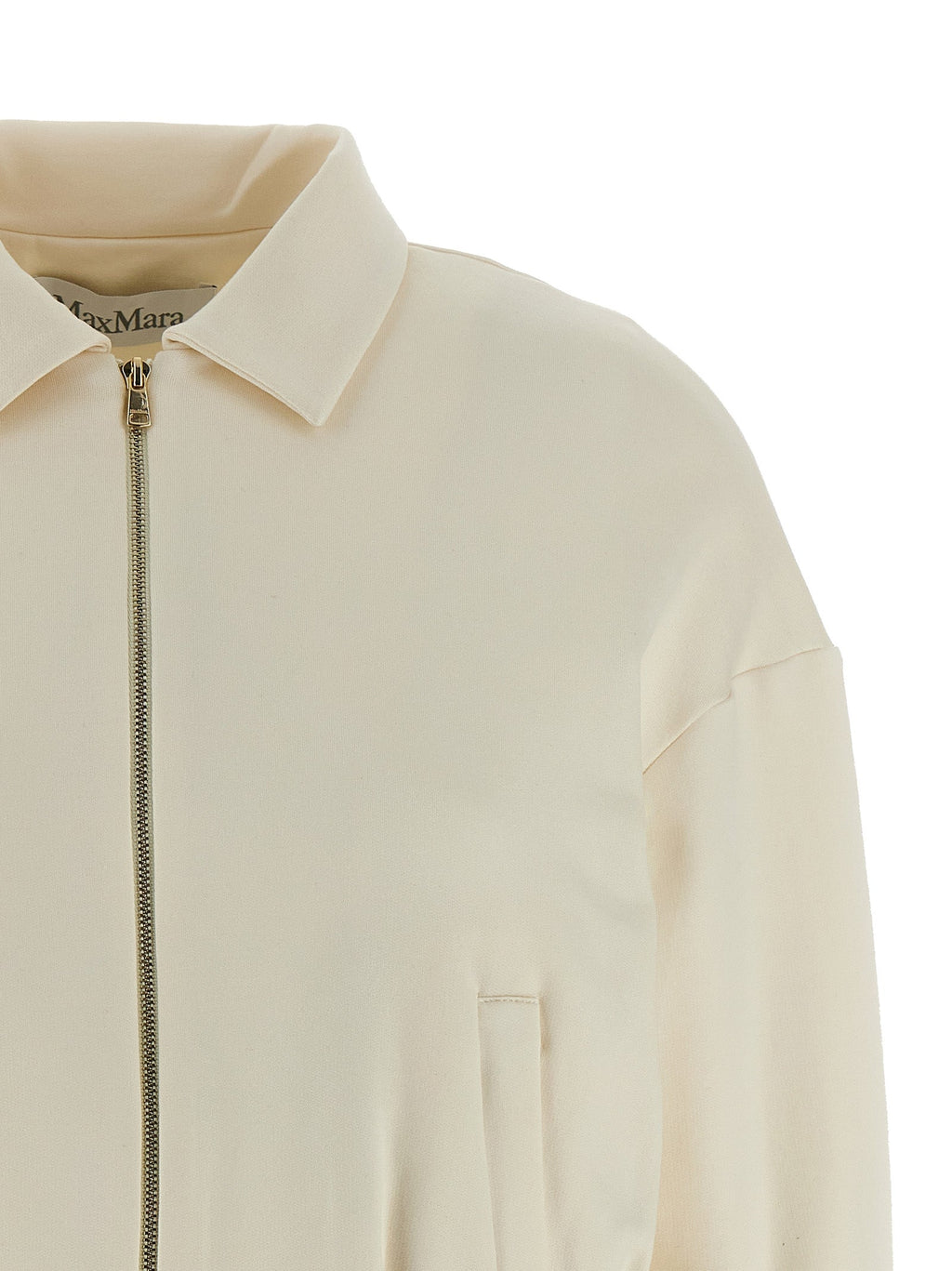 Max Mara White Silk Sweatshirt