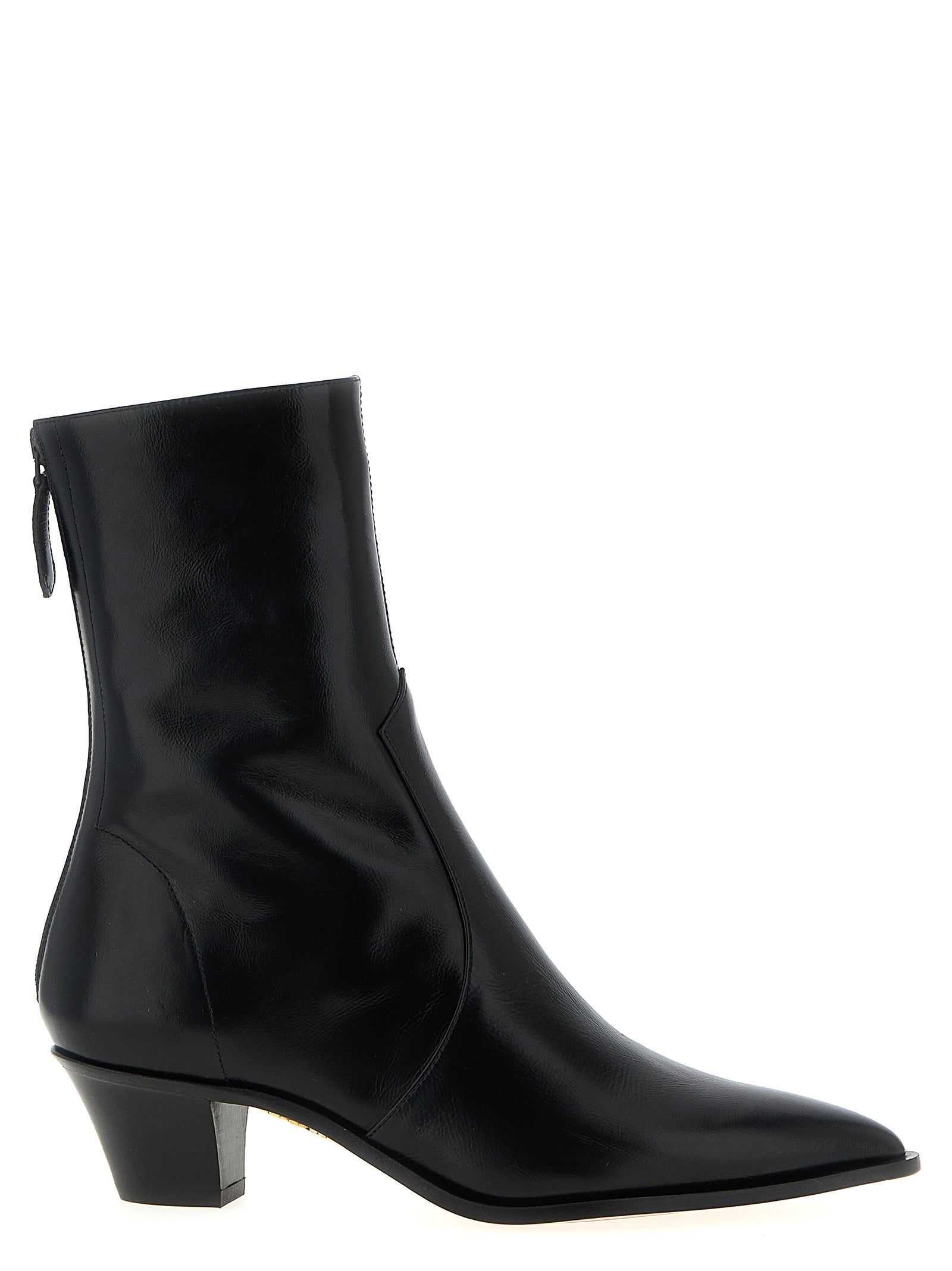Aquazzura Black Calfskin Chelsea Boots