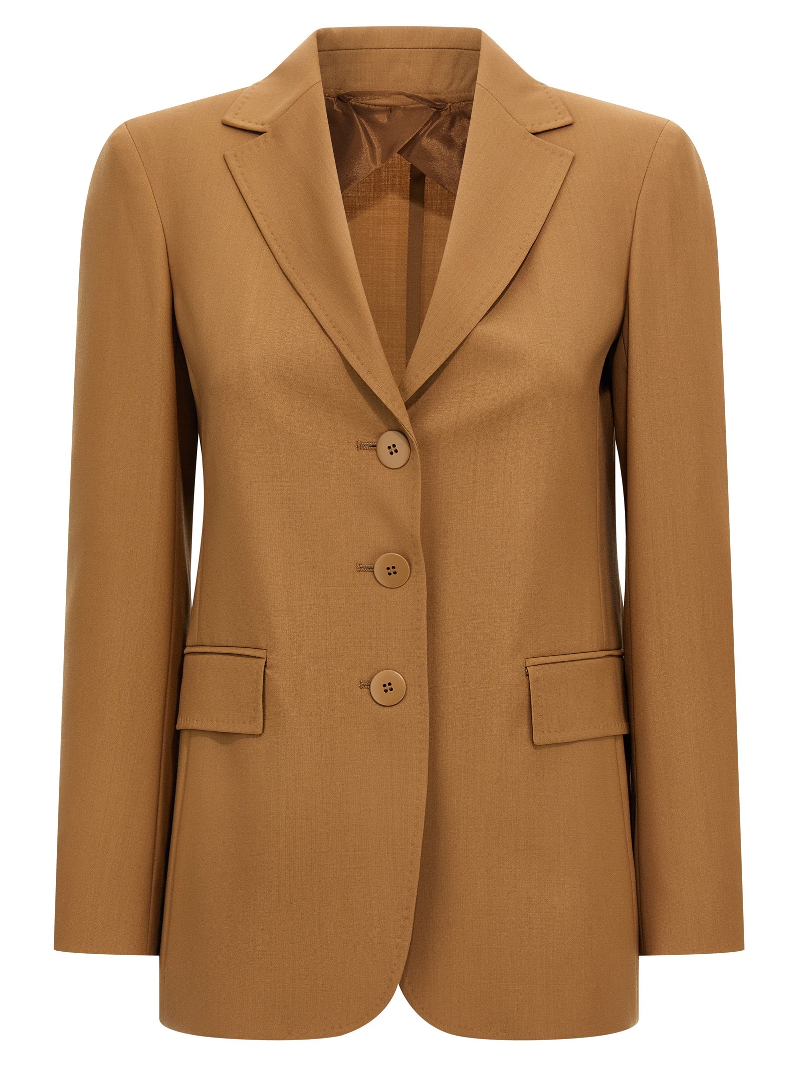 Max Mara Brown Virgin Wool Blazer