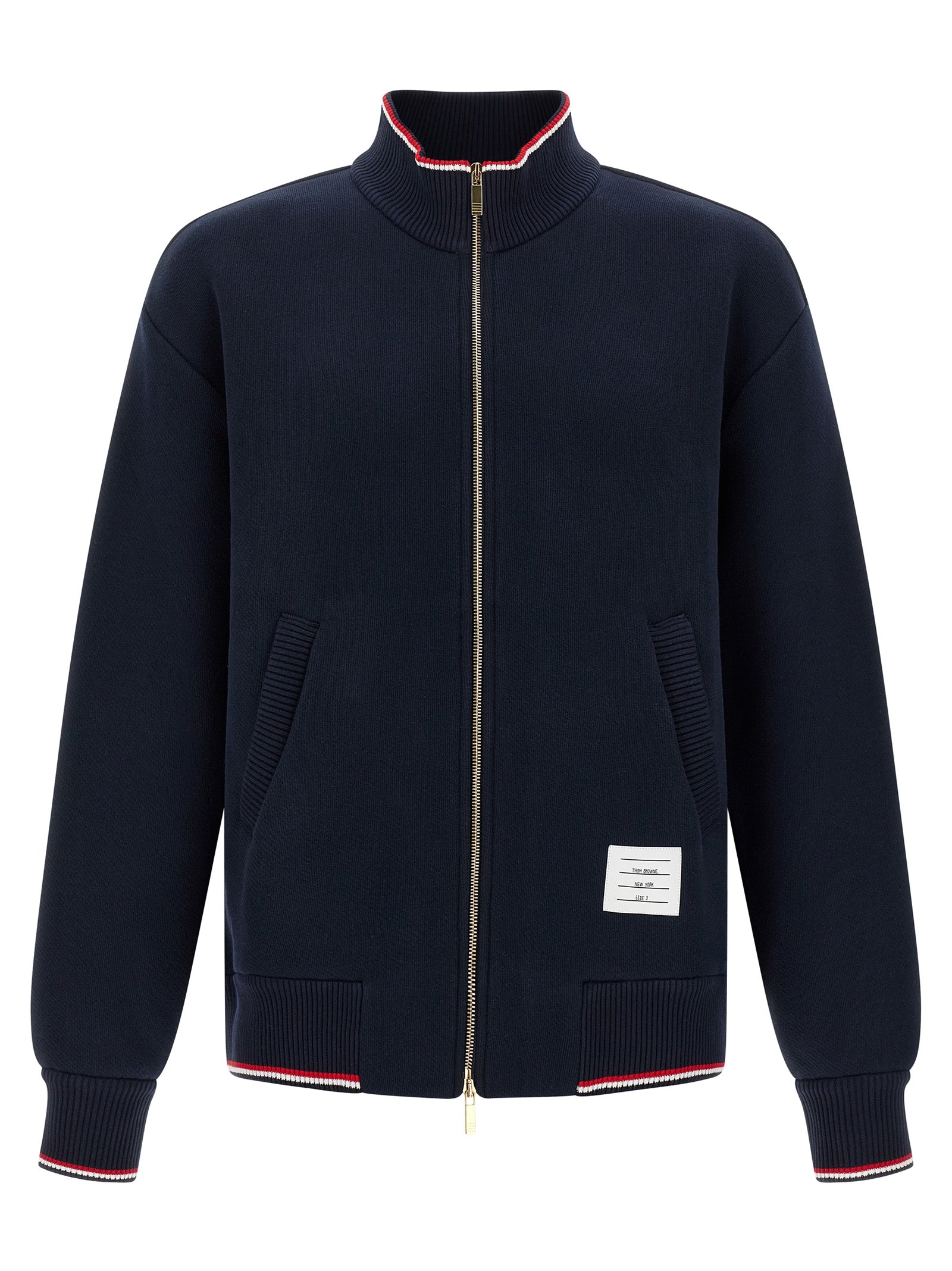Thom Browne Blue Cotton Sweatshirt