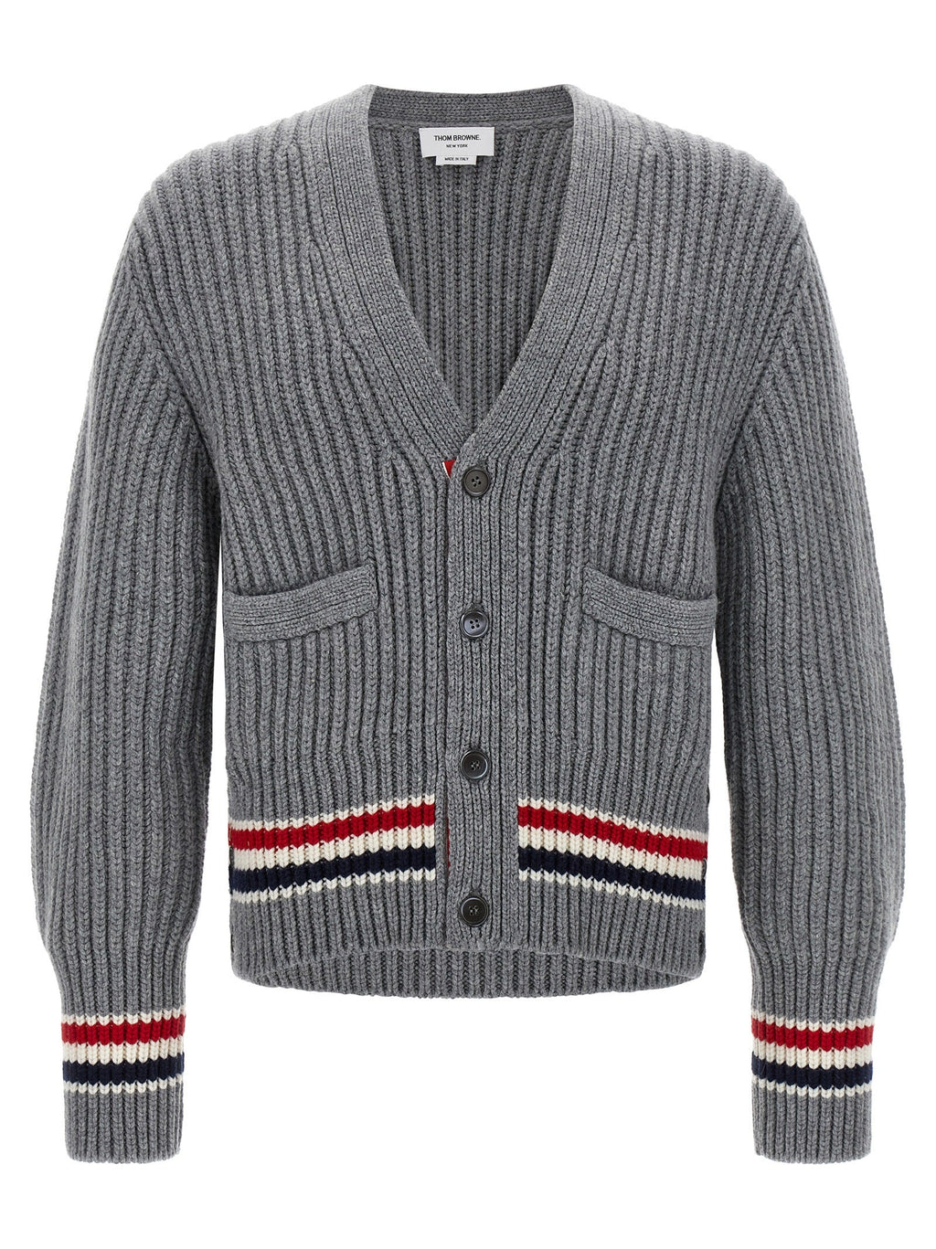 Thom Browne Gray Cashmere Cardigan