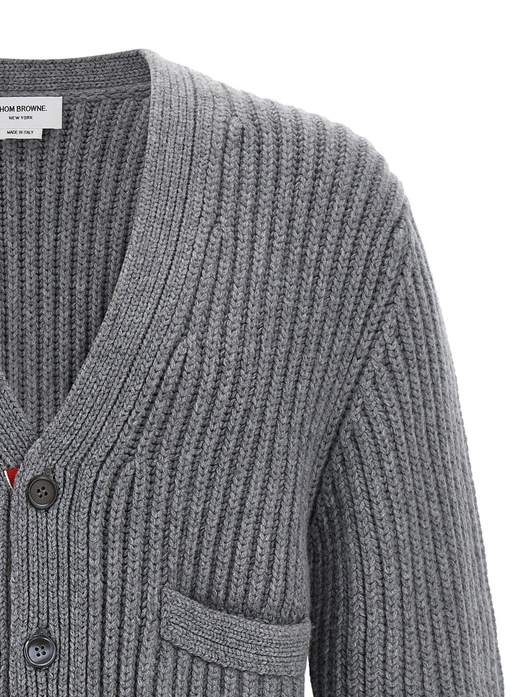 Thom Browne Gray Cashmere Cardigan