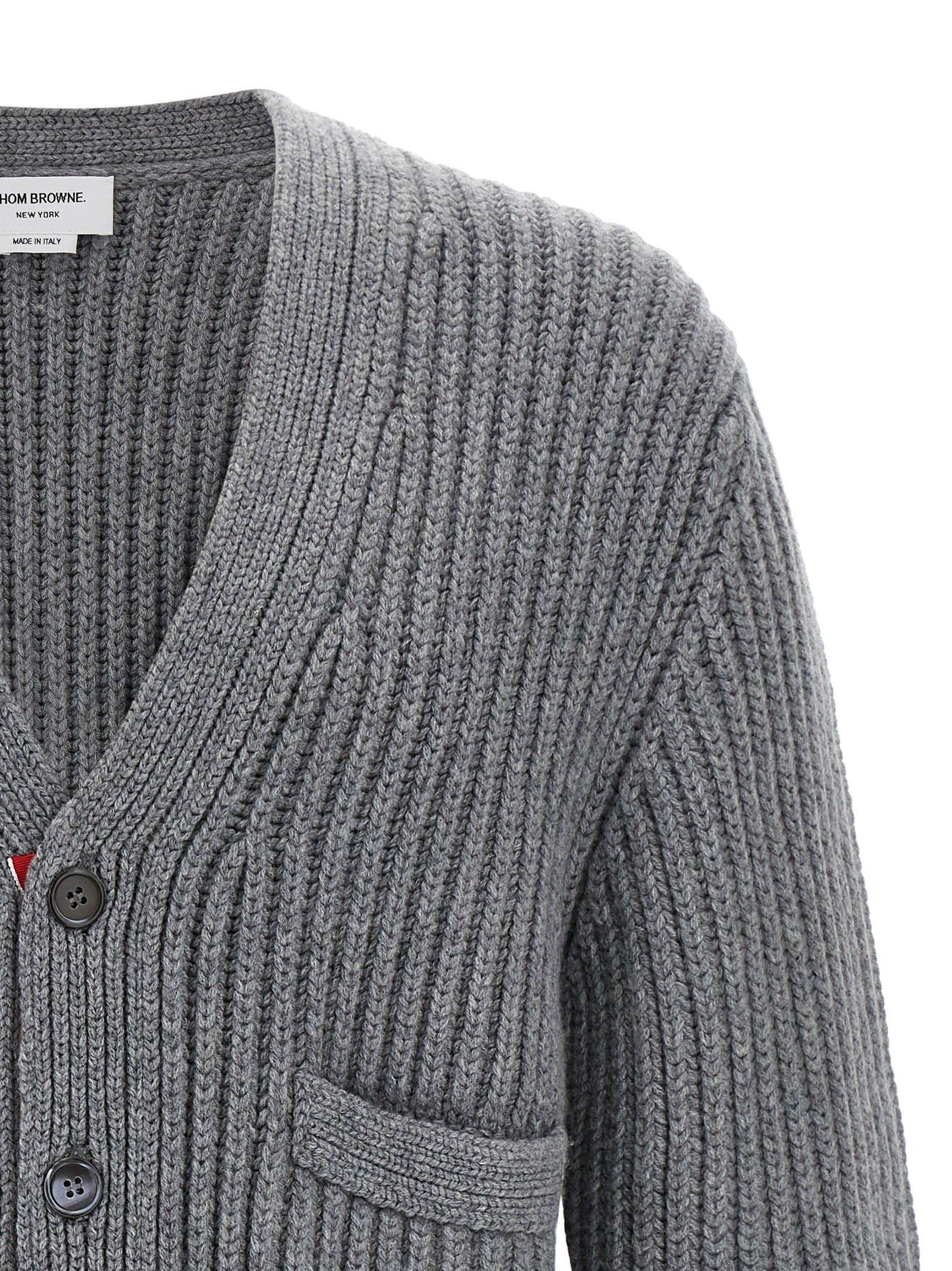 Thom Browne Gray Cashmere Cardigan