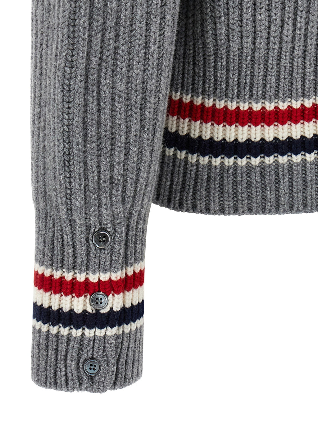 Thom Browne Gray Cashmere Cardigan
