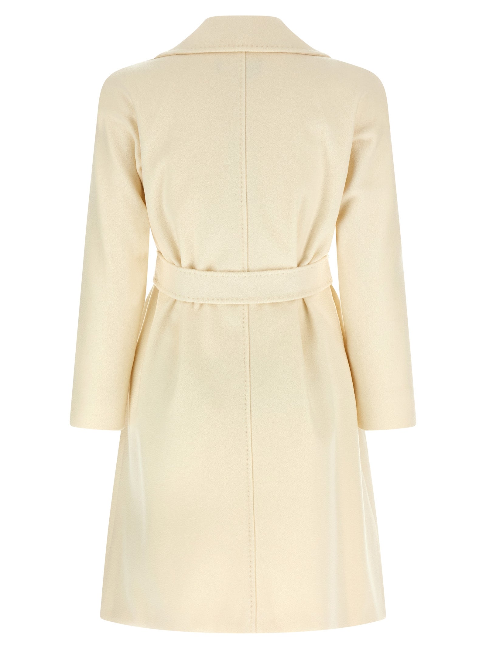 Max Mara White Virgin Wool Coat