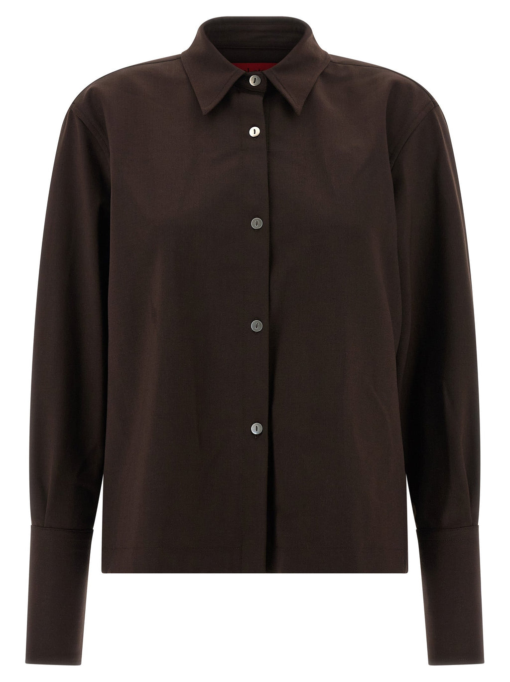 THELATEST Brown Polyester Blouse