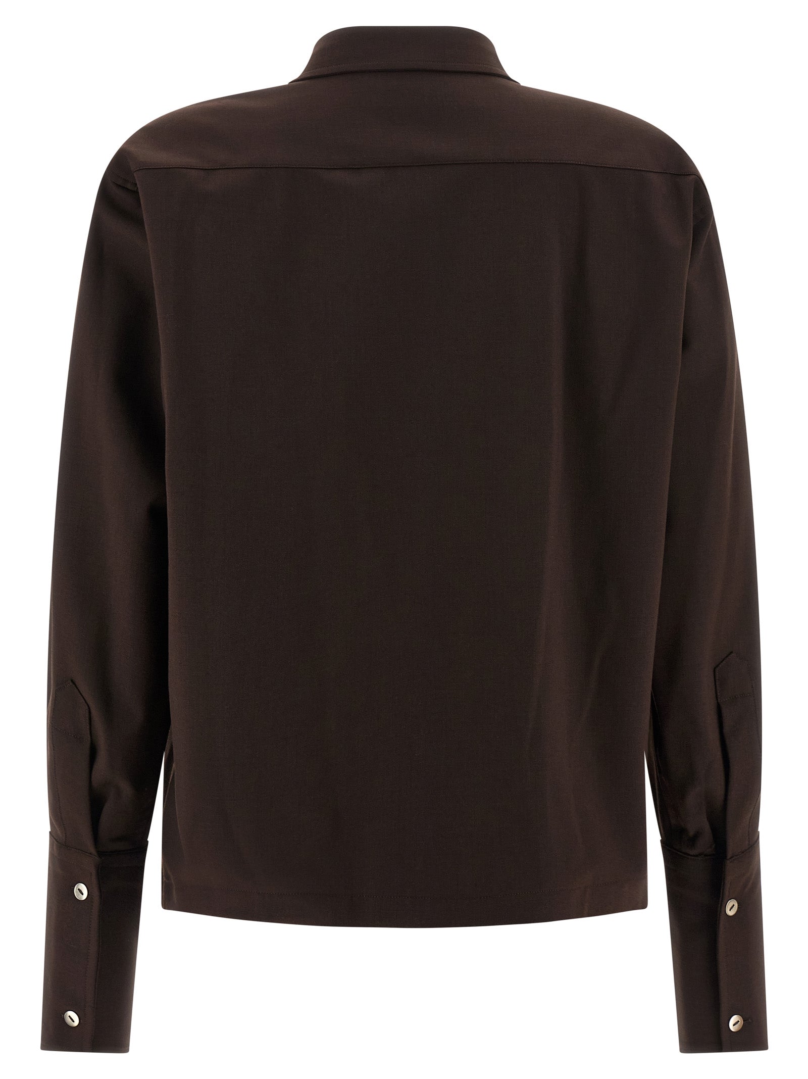 THELATEST Brown Polyester Blouse