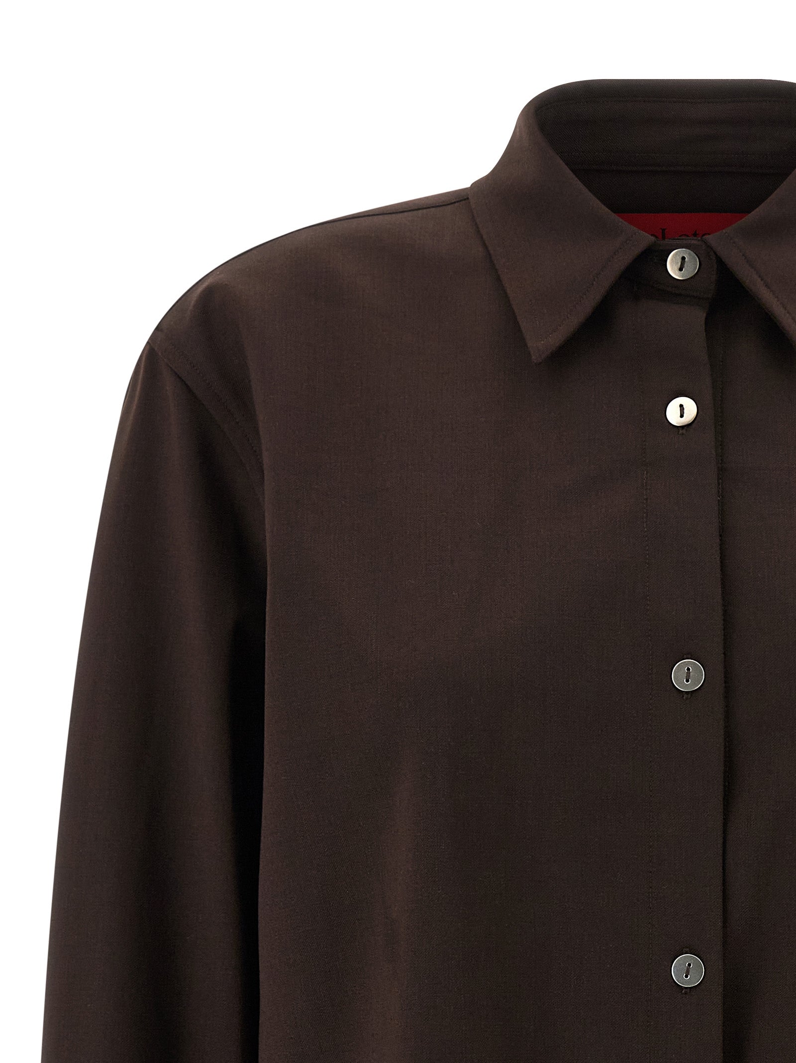 THELATEST Brown Polyester Blouse