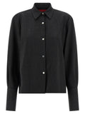 THELATEST Gray Polyester Blouse