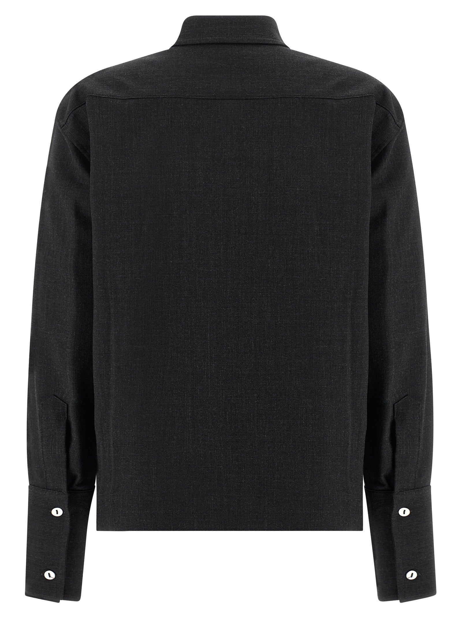 THELATEST Gray Polyester Blouse