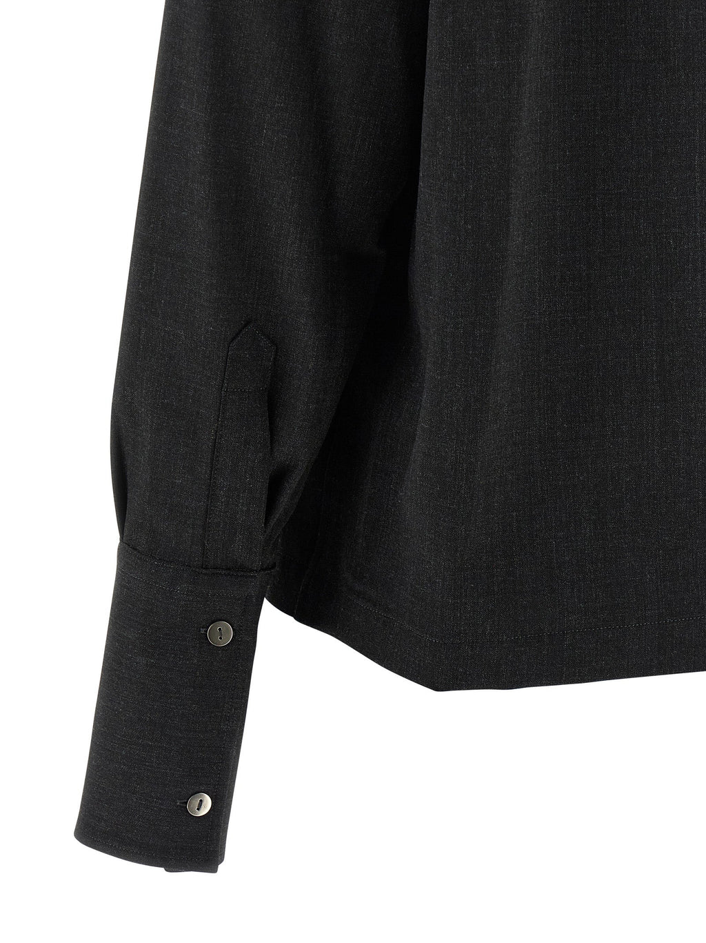THELATEST Gray Polyester Blouse