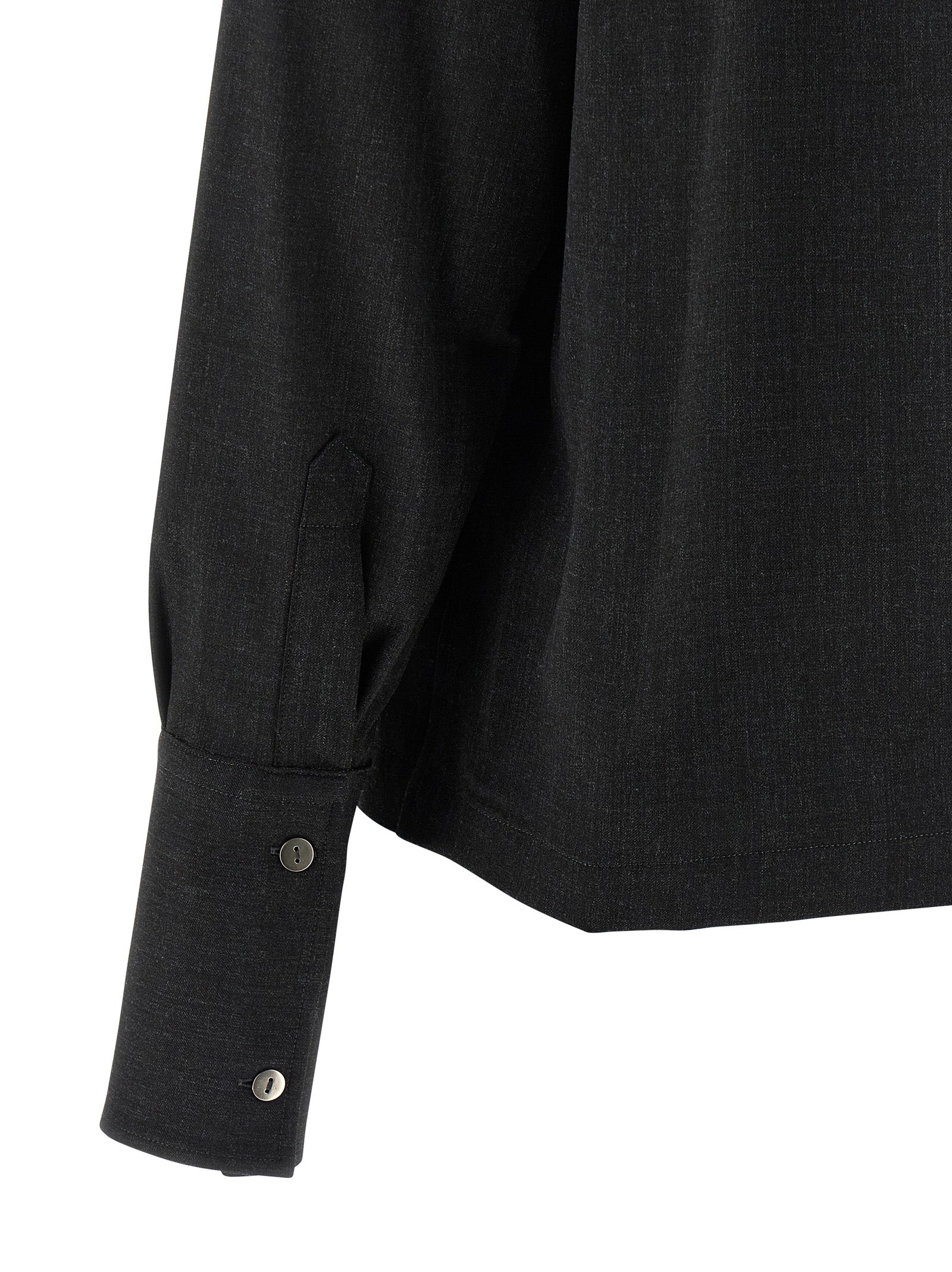 THELATEST Gray Polyester Blouse