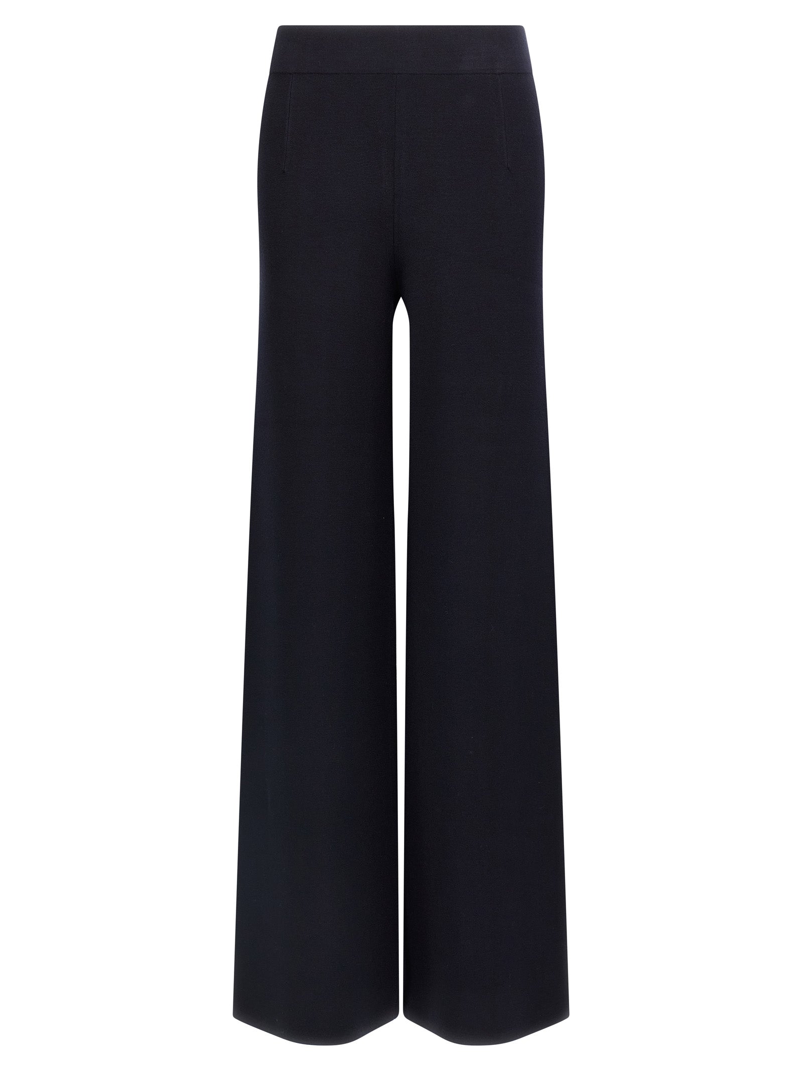 Max Mara Blue Viscose Casual Pants