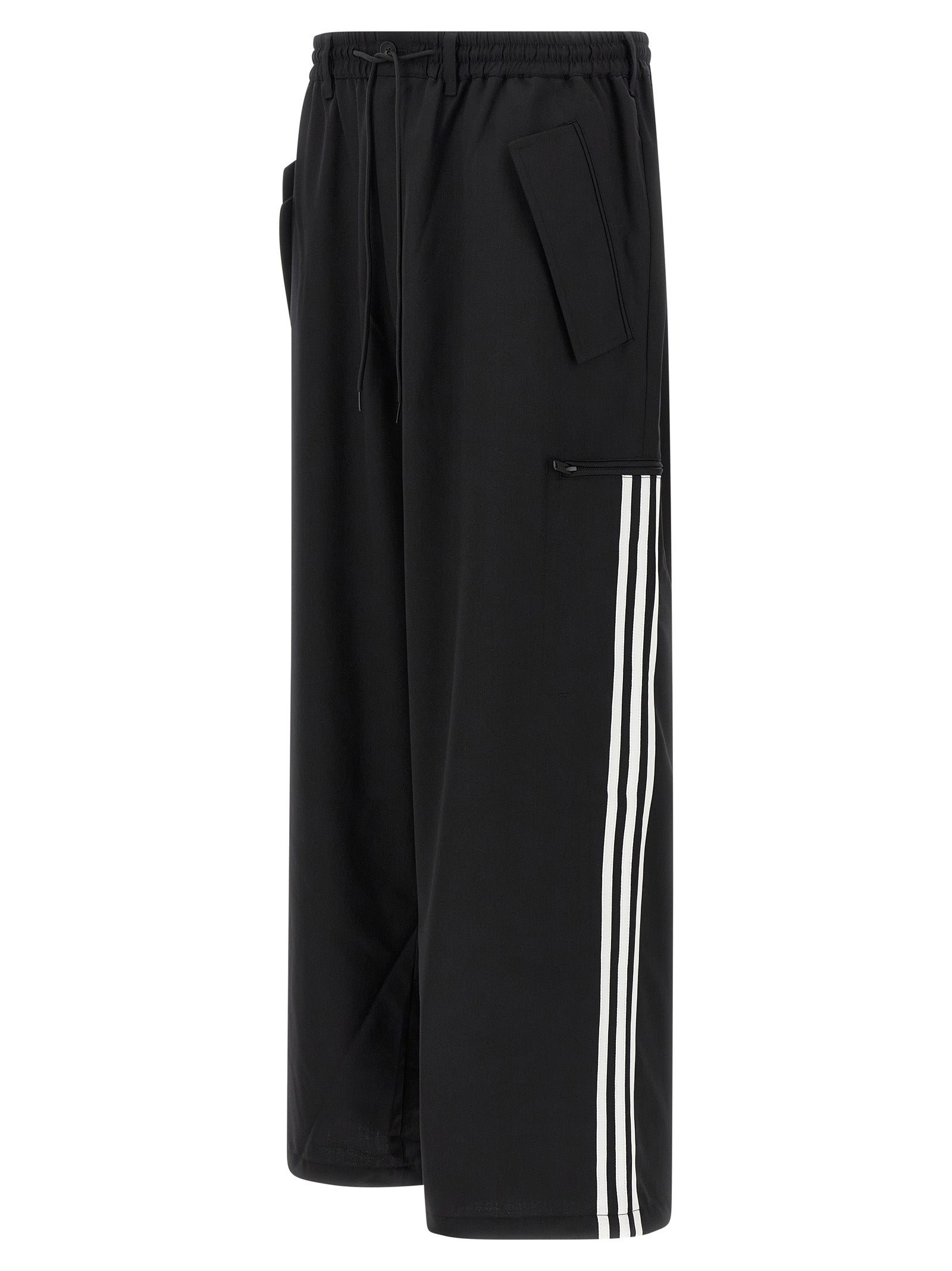 Y-3 Black Polyester Casual Pants