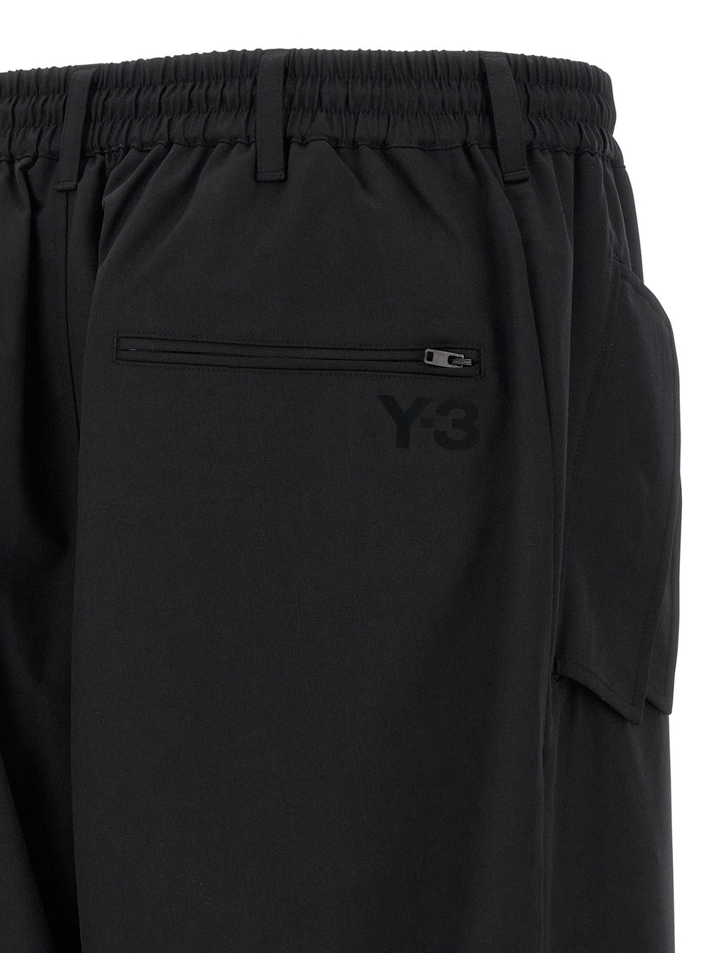 Y-3 Black Polyester Casual Pants
