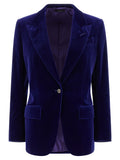 Tom Ford Blue Cotton Blazer