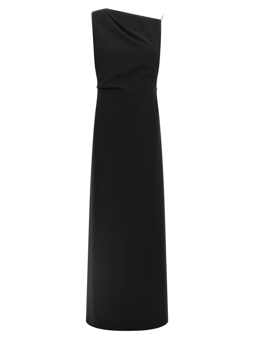 Max Mara Black Triacetate Long Dress