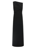 Max Mara Black Triacetate Long Dress
