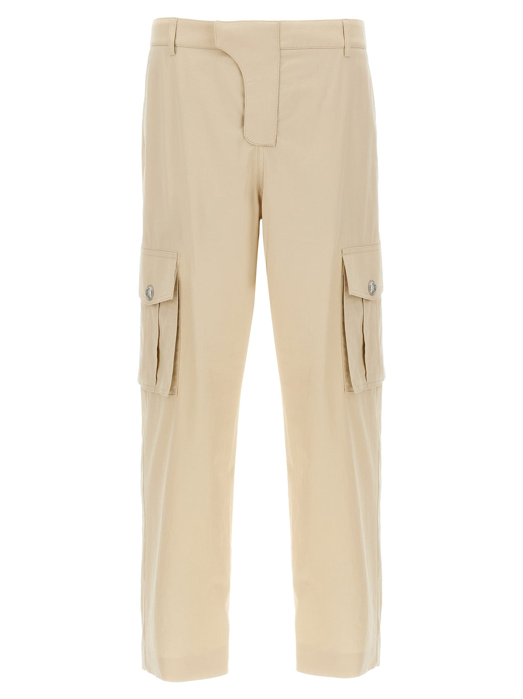 Balmain Beige Cotton Cargo Pants