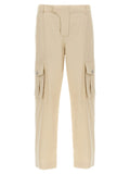Balmain Beige Cotton Cargo Pants