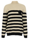 Balmain Bicolor Wool Cardigan