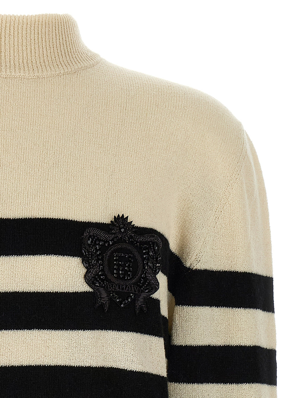 Balmain Bicolor Wool Cardigan