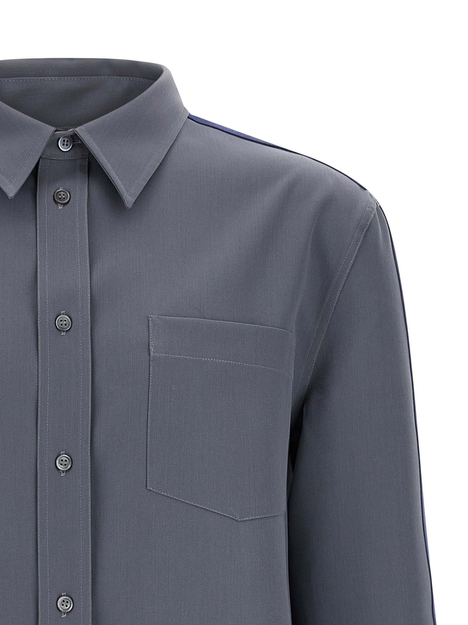 Marni Gray Virgin Wool Blouse