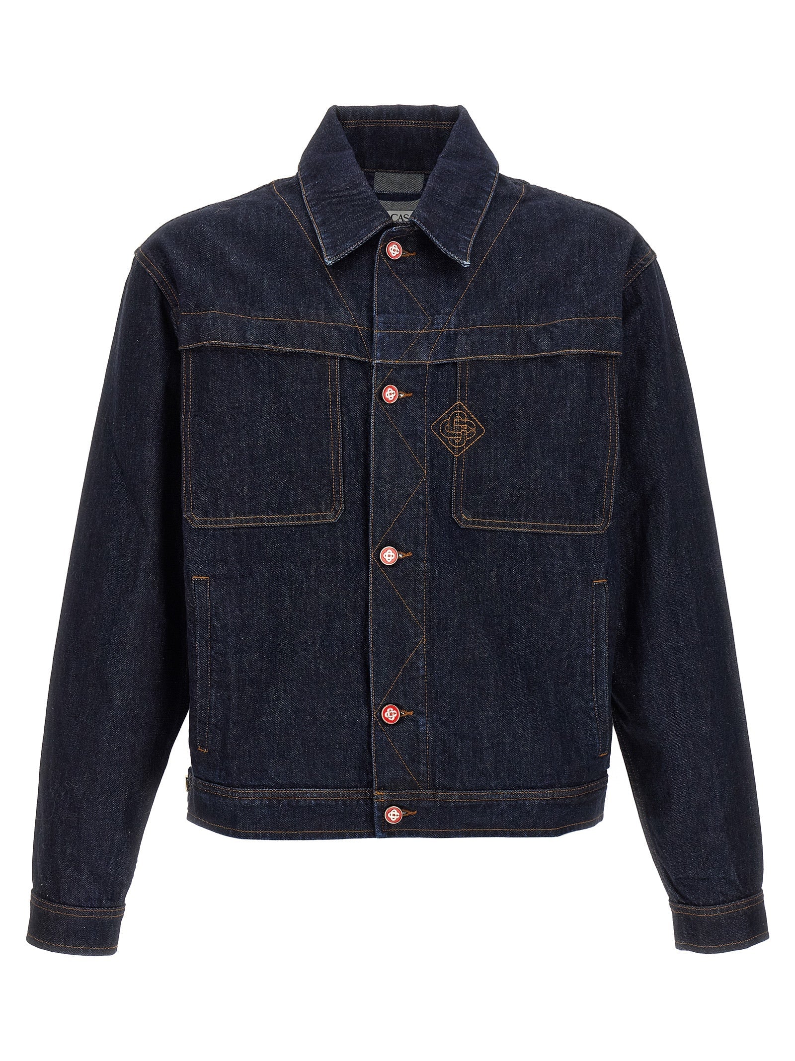 Casablanca Blue Cotton Denim Jacket