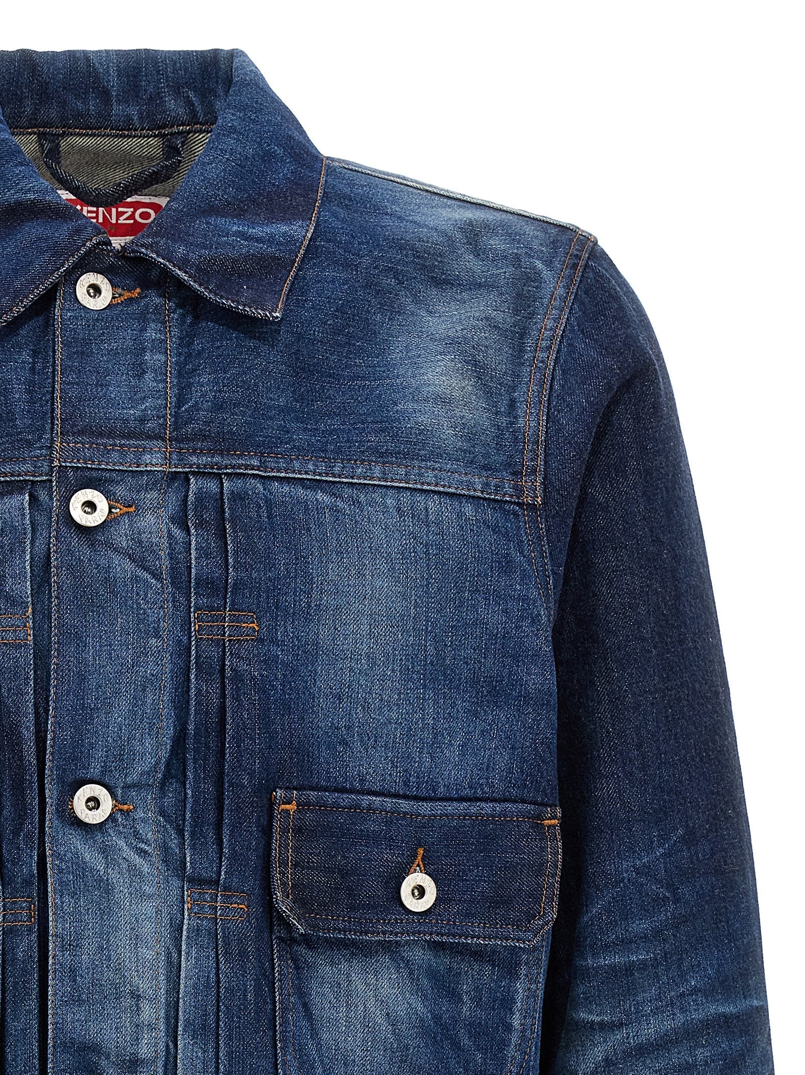 Kenzo Blue Cotton Denim Jacket