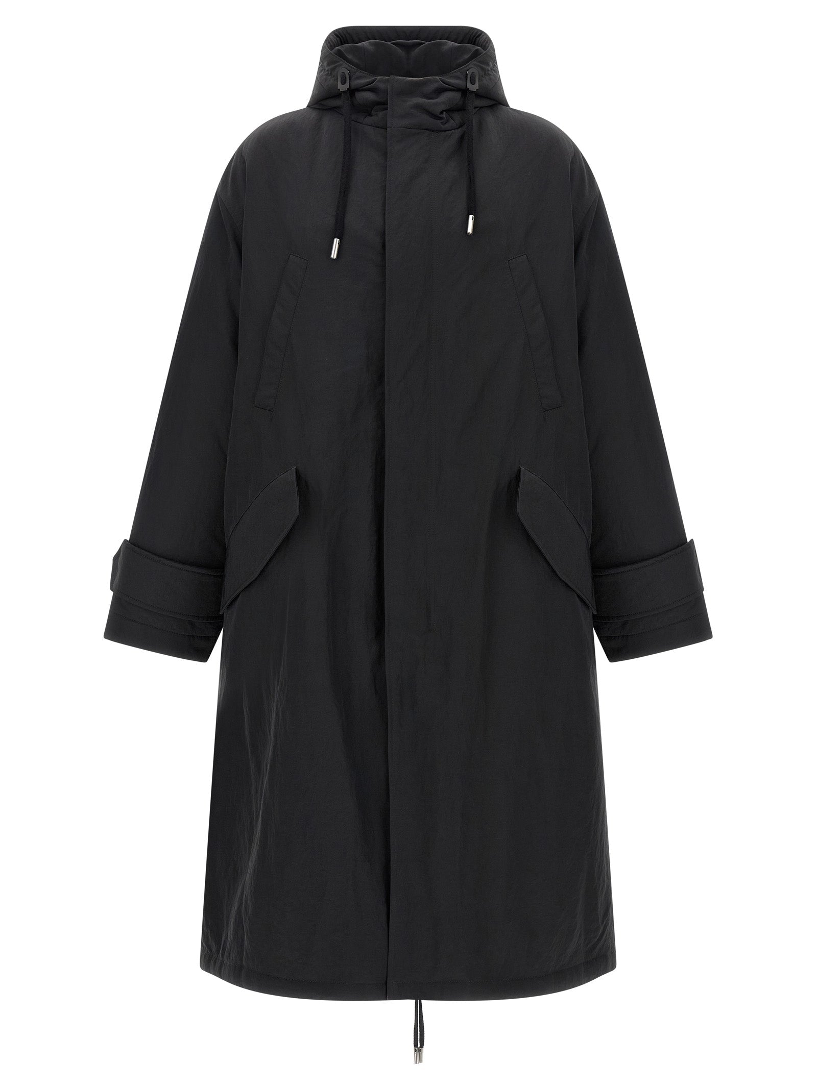 Ami Paris Gray Polyamide Parka