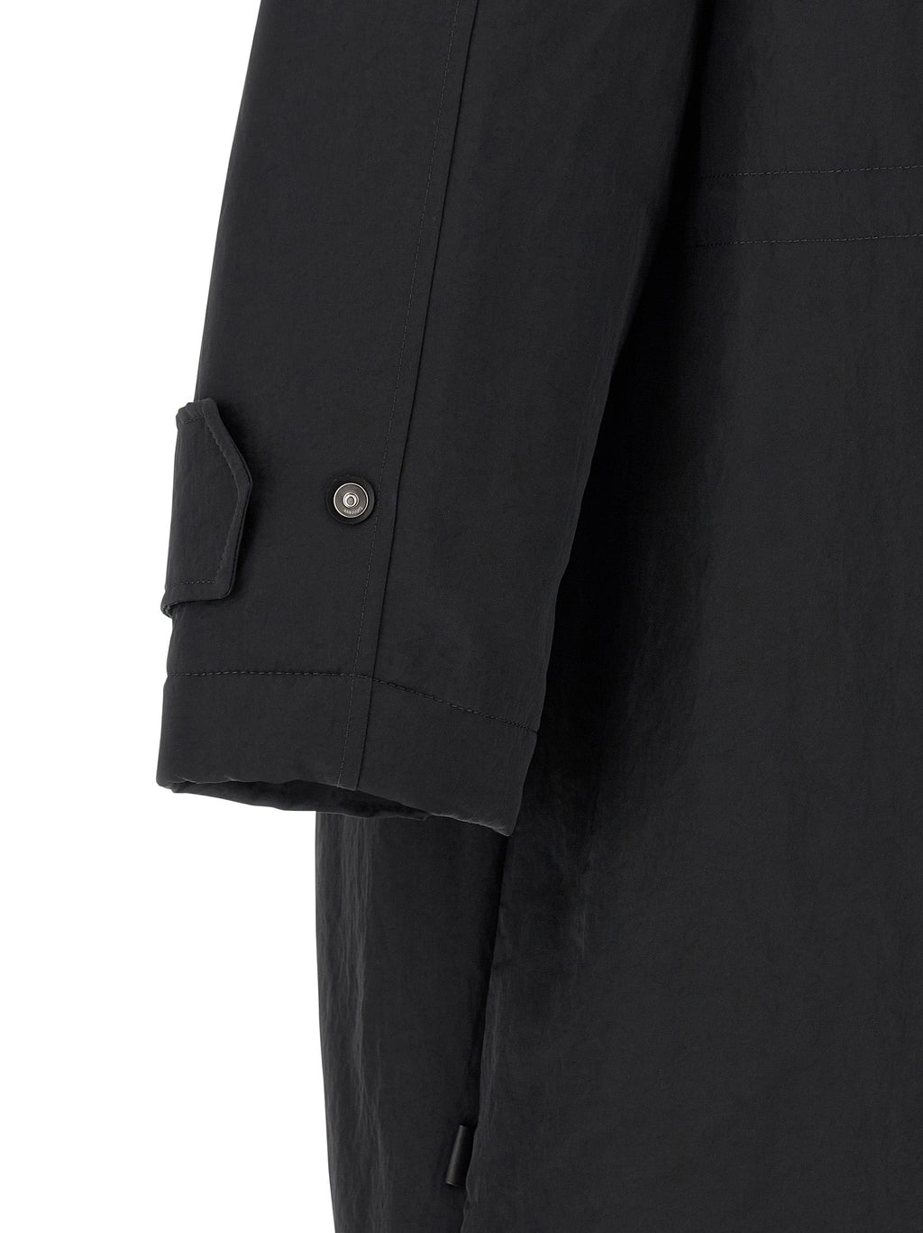 Ami Paris Gray Polyamide Parka