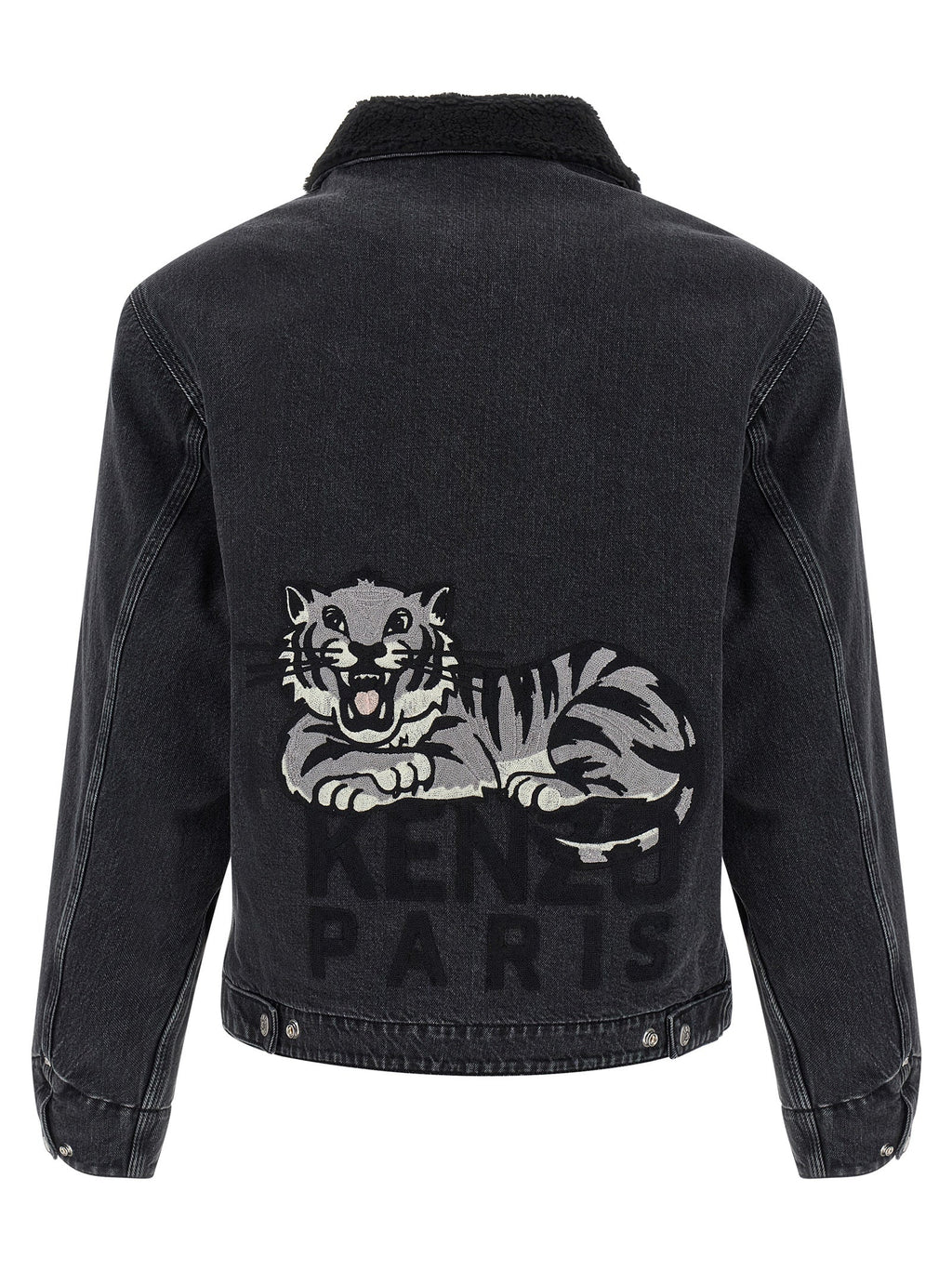 Kenzo Black Cotton Denim Jacket