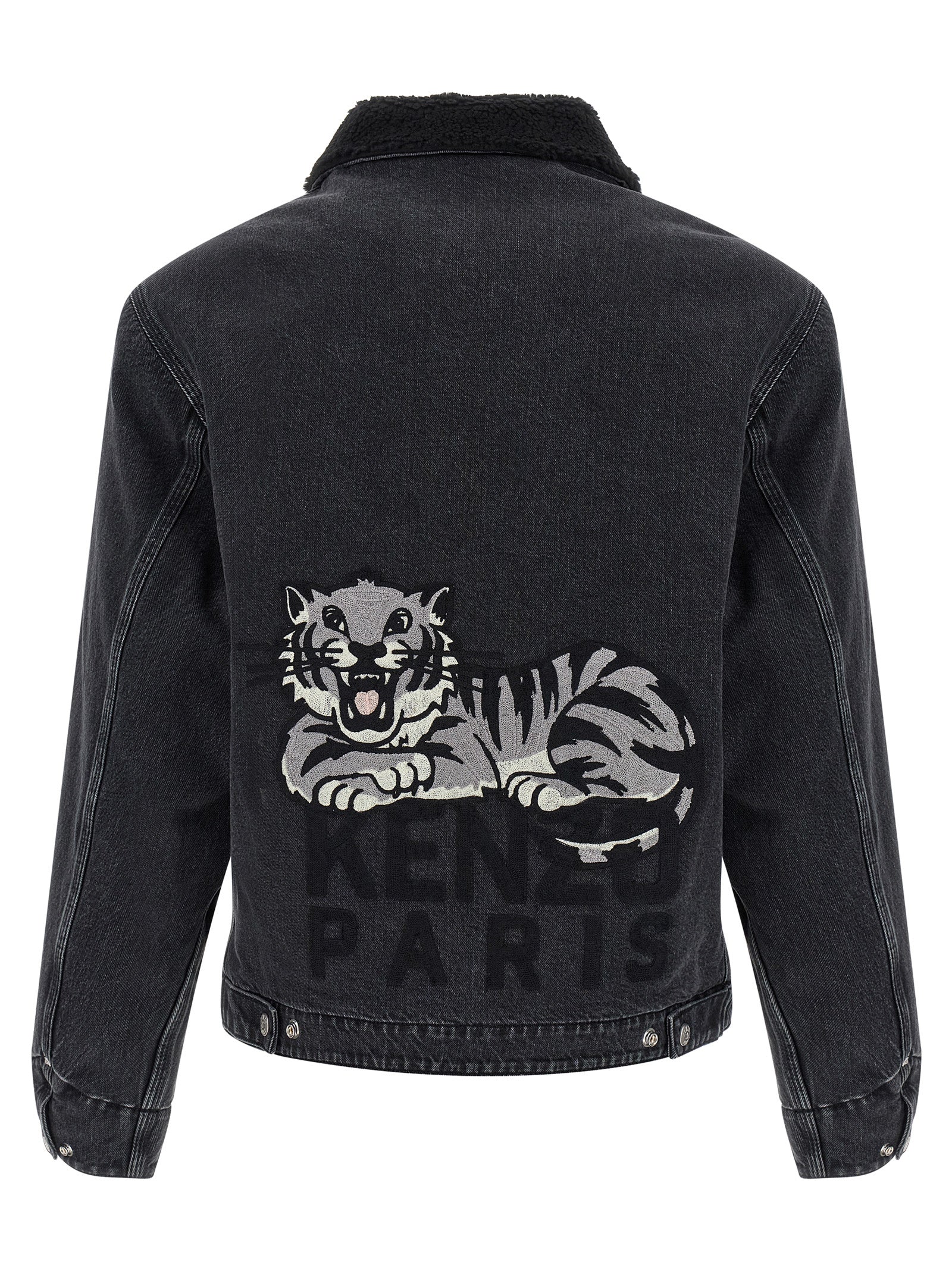 Kenzo Black Cotton Denim Jacket