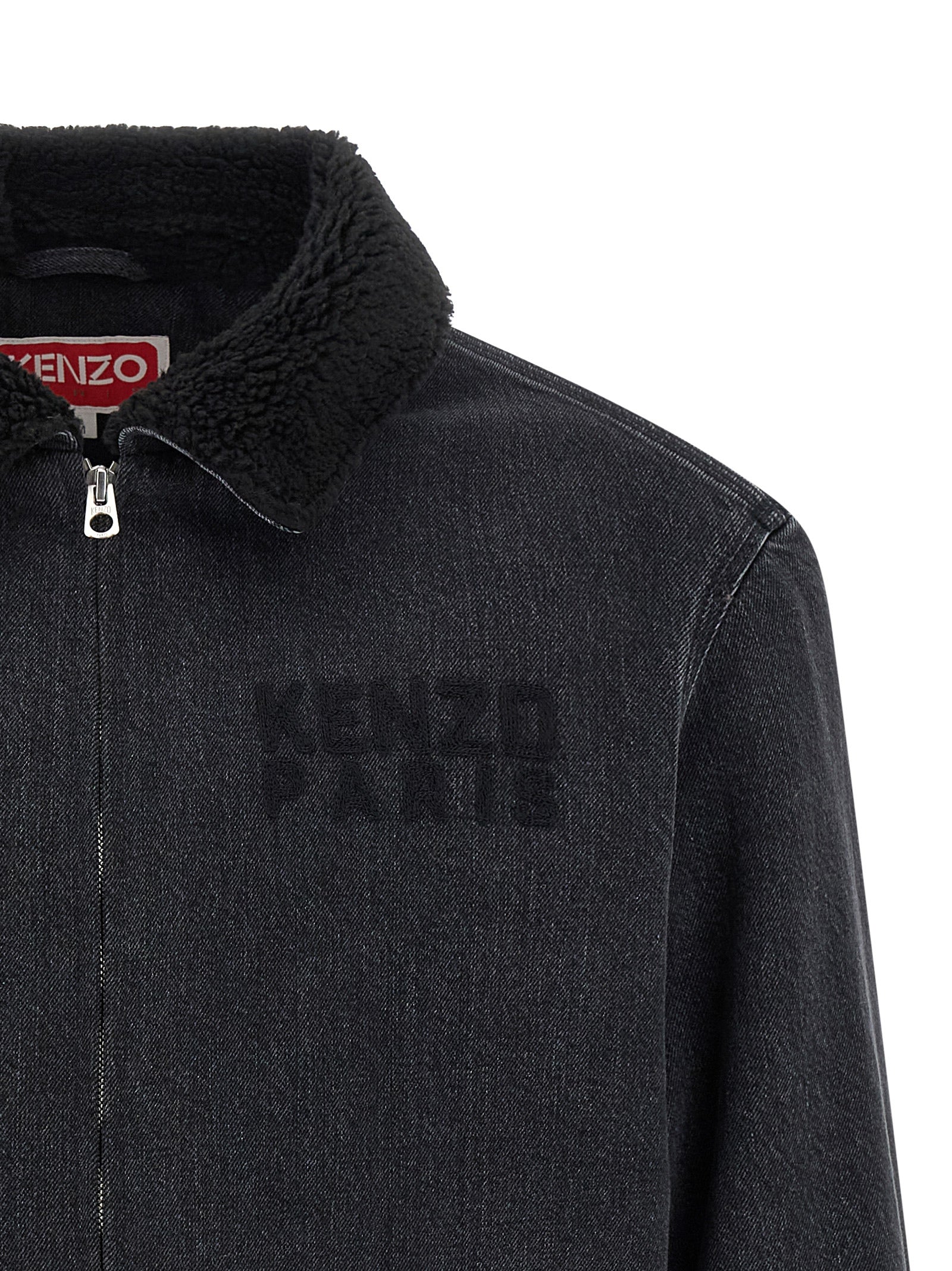 Kenzo Black Cotton Denim Jacket