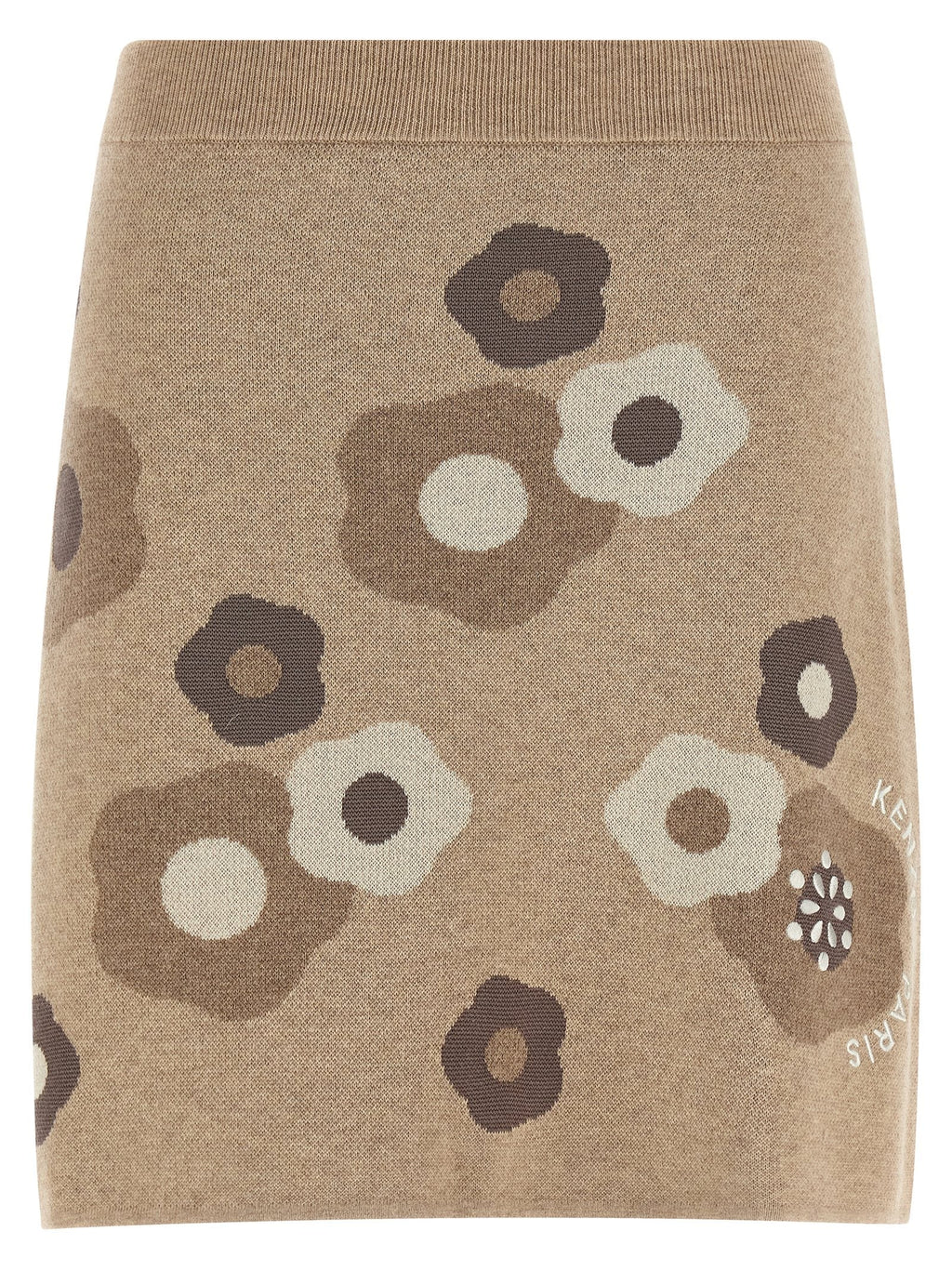 Kenzo Beige Wool Long Skirt